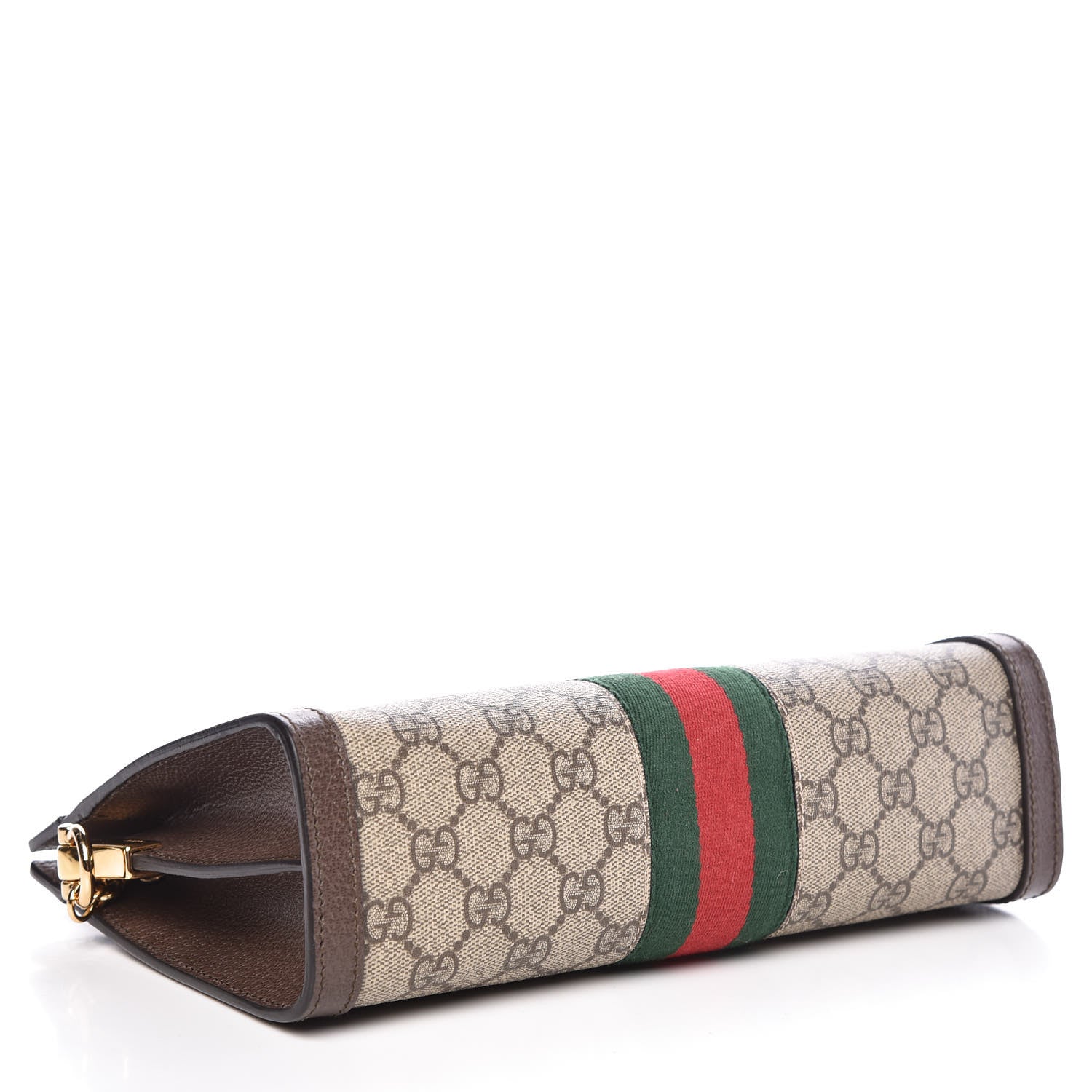 Gucci GG Supreme Monogram Web Small Ophidia Chain Shoulder Bag Brown 4 of 11