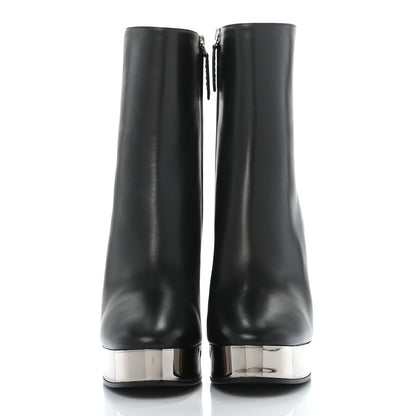 Gucci Malaga Kid Chrome Ankle Boots 39 Black 3 of 7