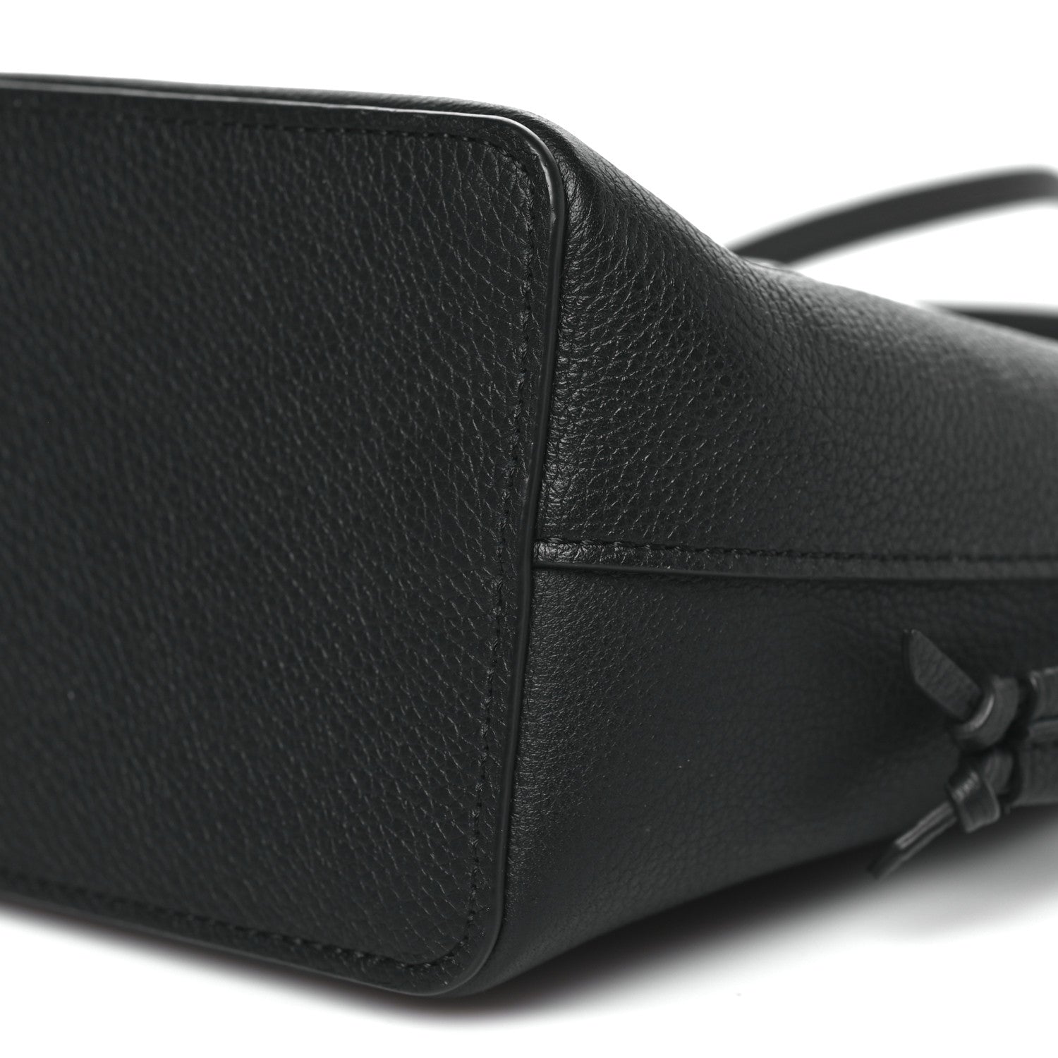 Louis Vuitton Calfskin Nano Lockme Bucket Black 9 of 9