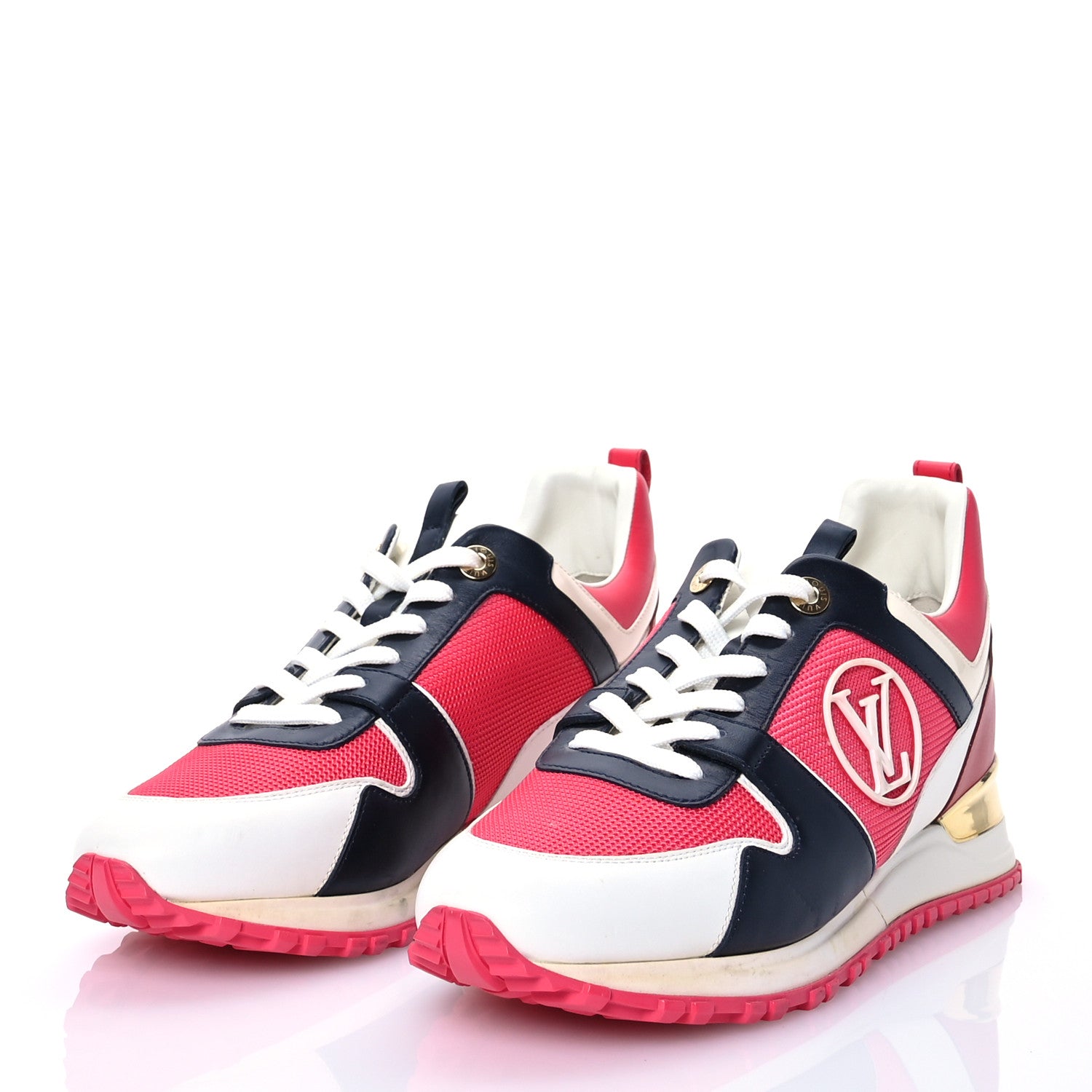 Louis Vuitton Calfskin Run Away Sneakers 38.5 Framboise Pink 3 of 7