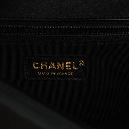Chanel Iridescent Calfskin Quilted New Medium Boy Flap Black 7 of 8