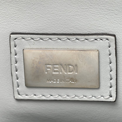 Fendi Vitello Liberty Pearl Petite 2Jours Tote Grigio Perla 7 of 12