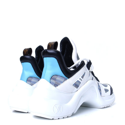 Louis Vuitton Calfskin Nylon LV Pop Archlight Sneaker 41 Blue 3 of 4