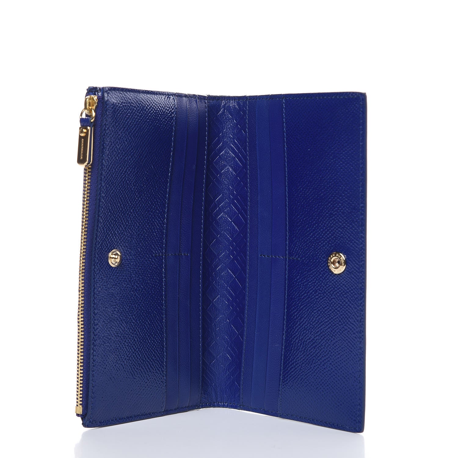 Burberry Patent Constantine Continental Wallet Blue 5 of 8