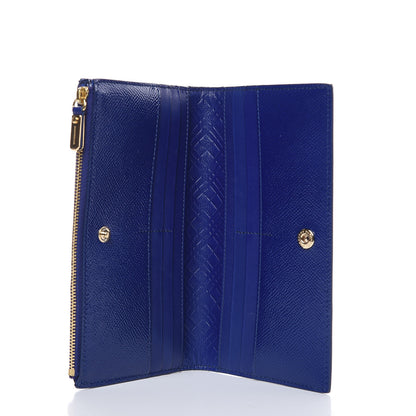 Burberry Patent Constantine Continental Wallet Blue 5 of 8