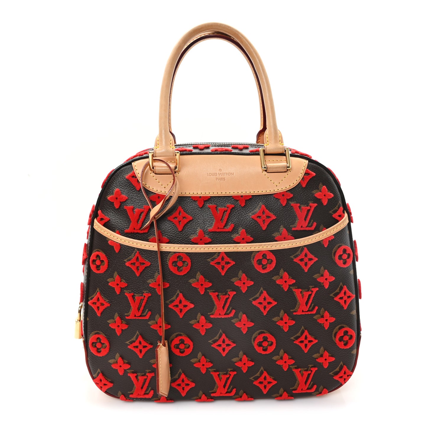 Monogram Tuffetage Deauville Cube Red