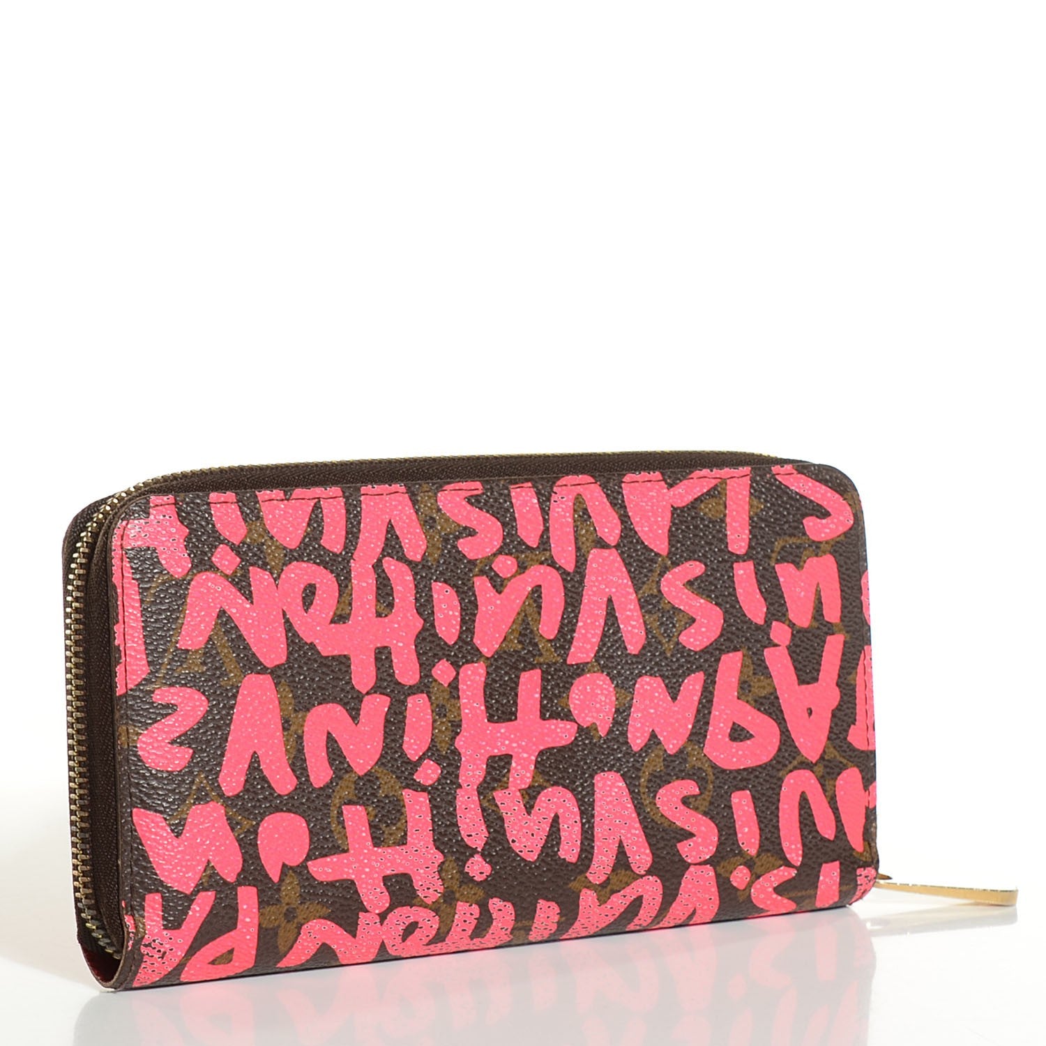 Louis Vuitton Monogram Graffiti Zippy Wallet Fuchsia 3 of 7