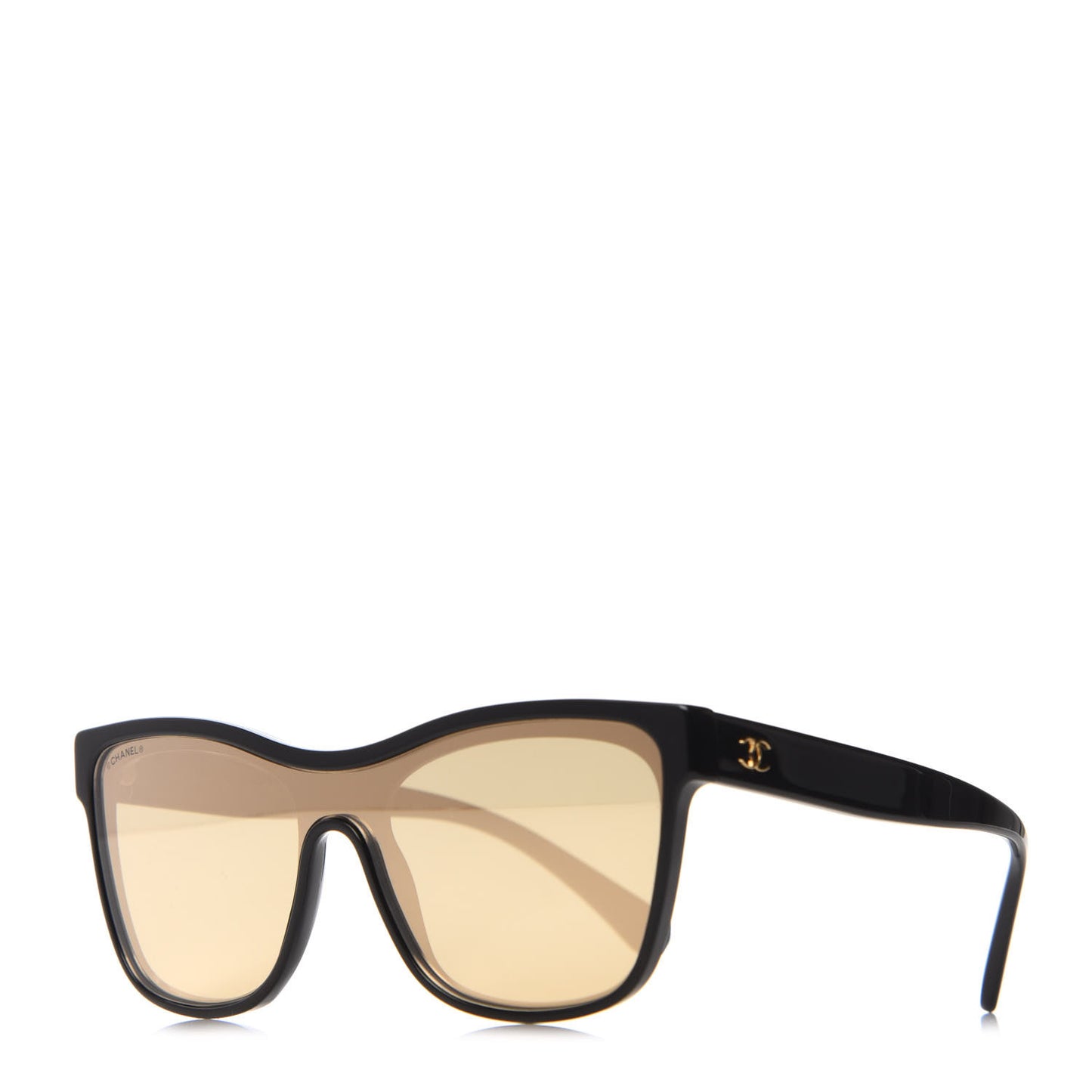 Acetate Logo Shield Sunglasses 5418 Black