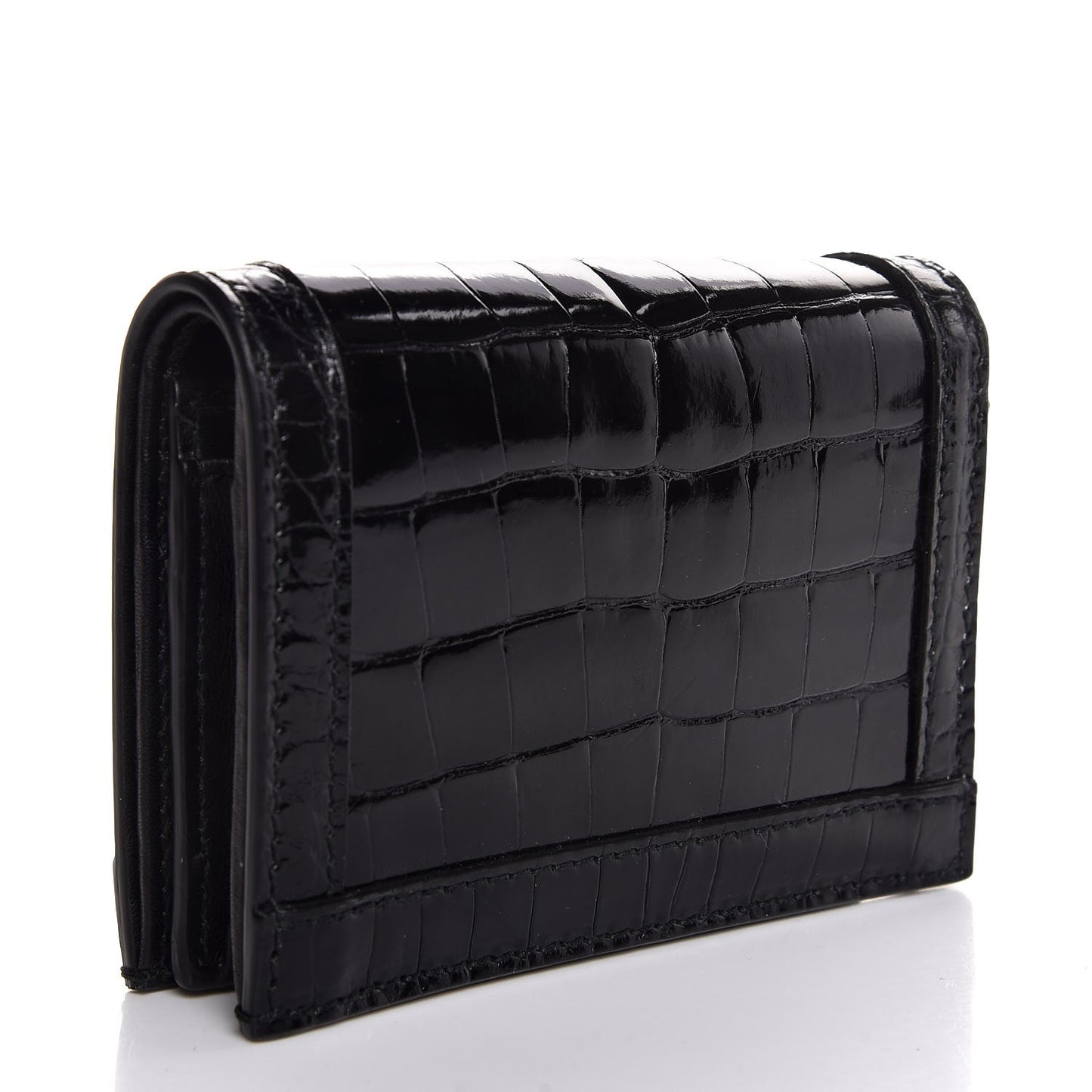 Crocodile GG Marmont Card Case Black