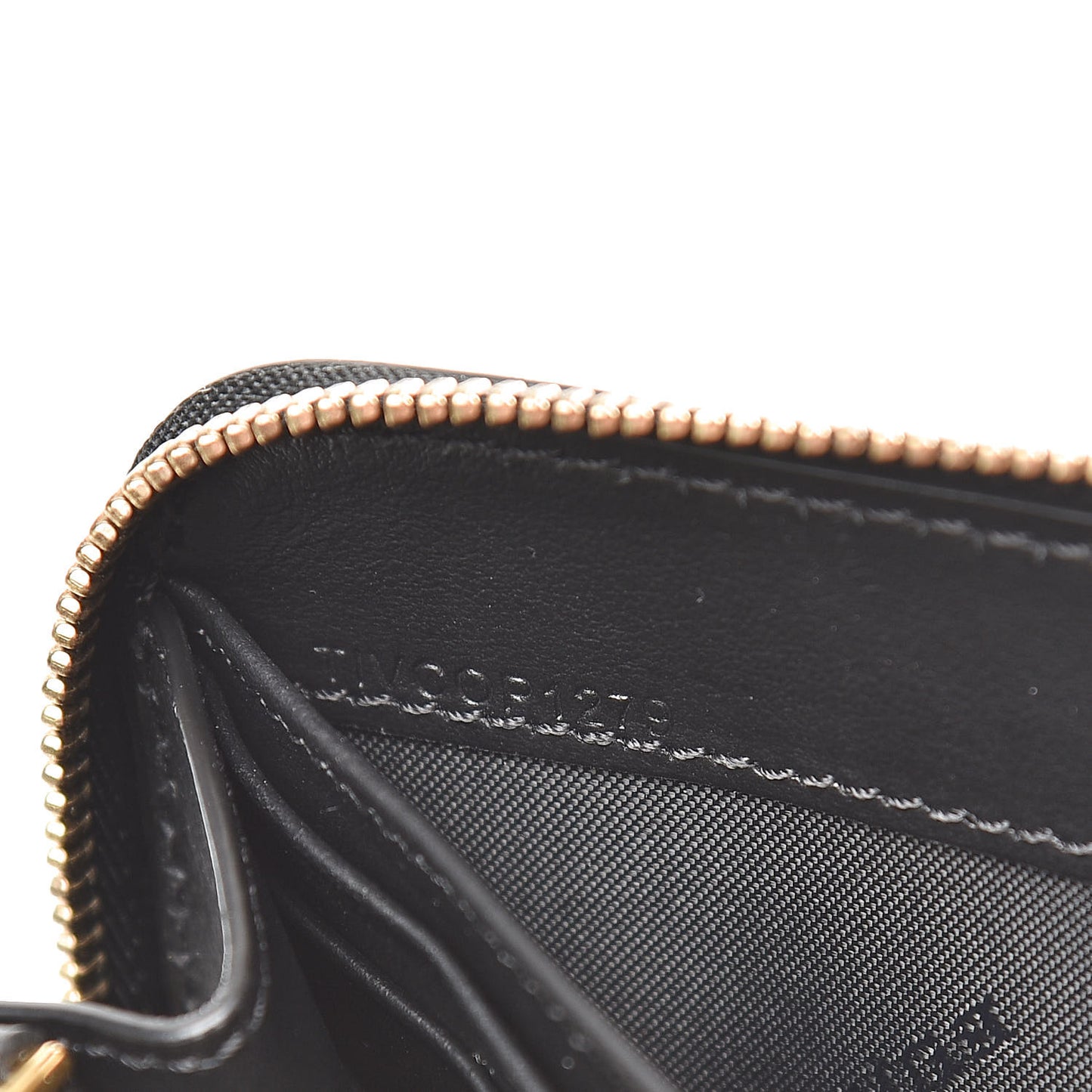 Vintage Check Elmore Zip Around Wallet Black