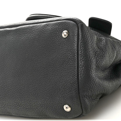 Prada Vitello Daino Tote Dark Grey 10 of 12