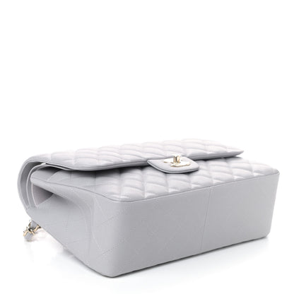 Chanel Caviar Quilted Jumbo Double Flap Grey 3 of 4
