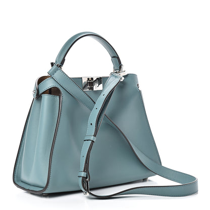 Fendi Vitello Tahiti Burro Bi-Color Medium Peekaboo Iconic Essentially Satchel Pound Sand Nuvola 3 of 11
