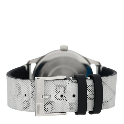 Gucci Stainless Steel Calfskin 38mm G-Timeless GG Hologram Quartz Watch 3 of 5