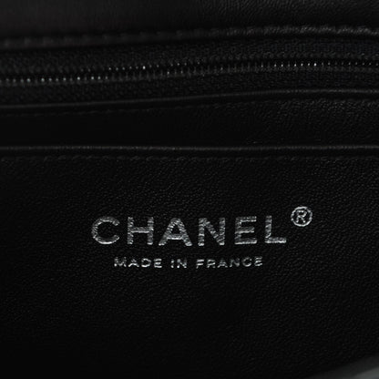 Chanel Lambskin Chevron Quilted Mini Rectangular Flap So Black 6 of 14