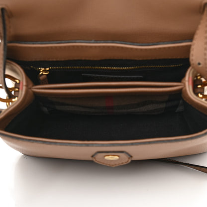 Burberry Derby Calfskin House Check Small Camberley Dark Sand 4 of 9