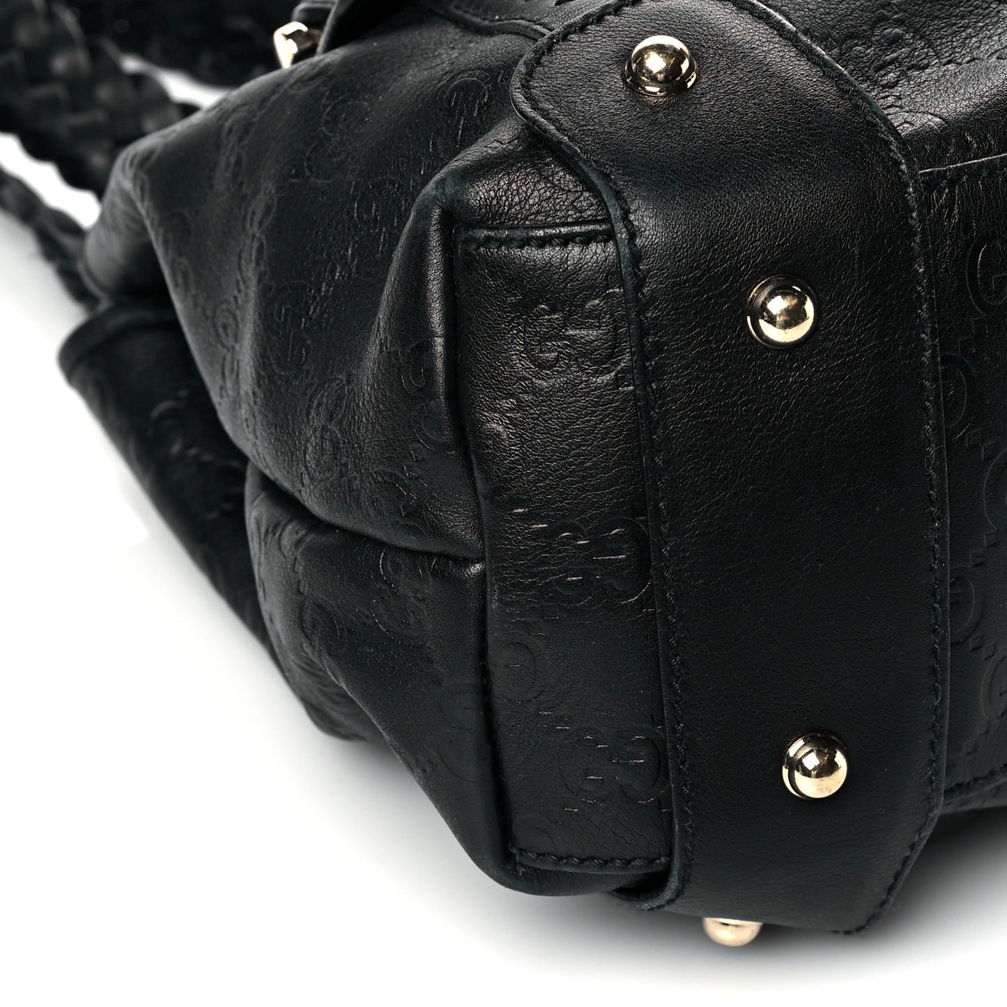 Guccissima Small Pelham Shoulder Bag Black