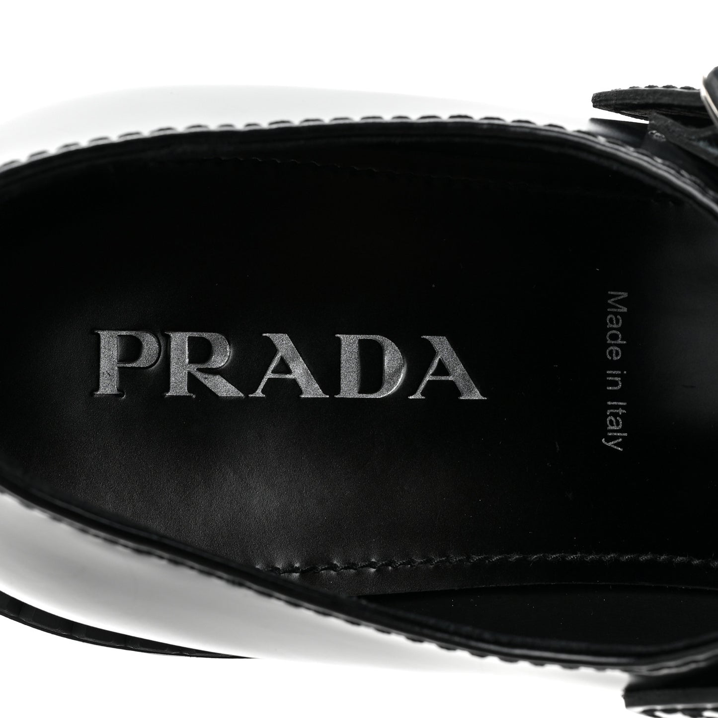 Spazzolato Mary Jane T Strap 40mm Loafers 10.5 Black