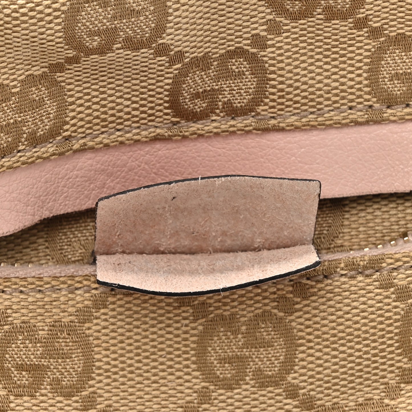 GG Monogram Web Double Pocket Belt Bag Pink