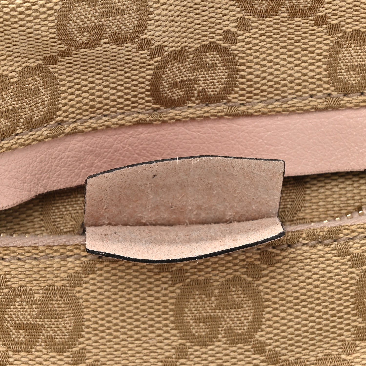 Gucci GG Monogram Web Double Pocket Belt Bag Pink 12 of 16