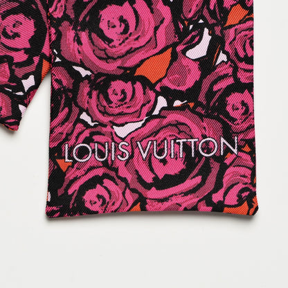Louis Vuitton Silk Rock'n'Roses Bandeau Berry 3 of 5