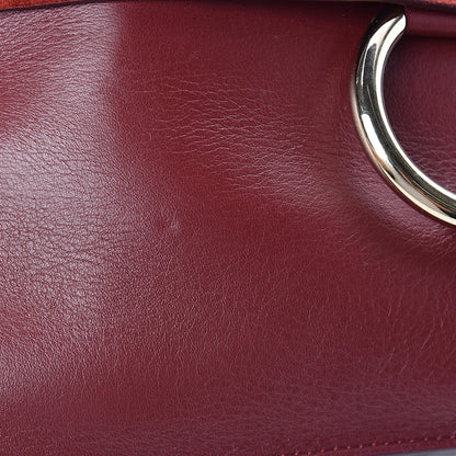 Chloe Calfskin Suede Medium Faye Shoulder Bag Plum Purple 10 of 12