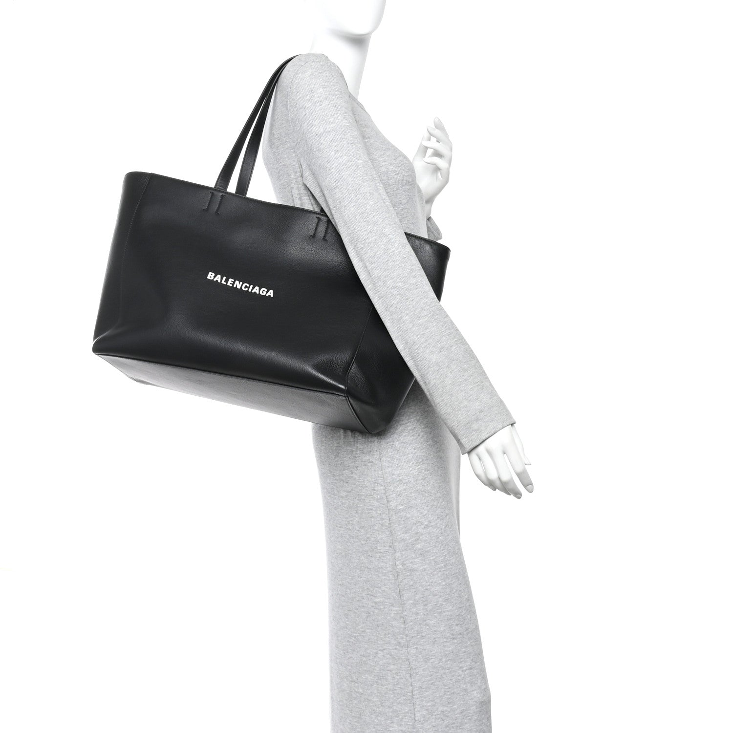 Balenciaga Smooth Calfskin Everyday East West Tote Bag Black 2 of 13