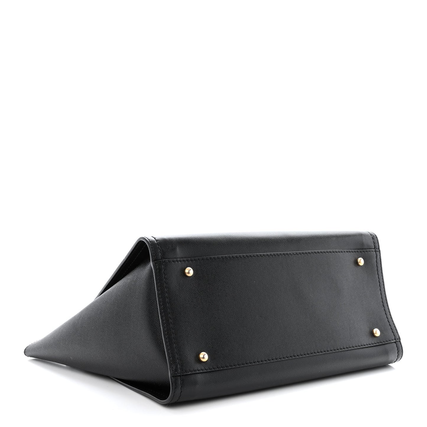 Caviar Small Studded Deauville Tote Black