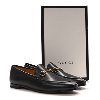 Gucci Calfskin Womens Jordaan Loafers 39 Black 9 of 9