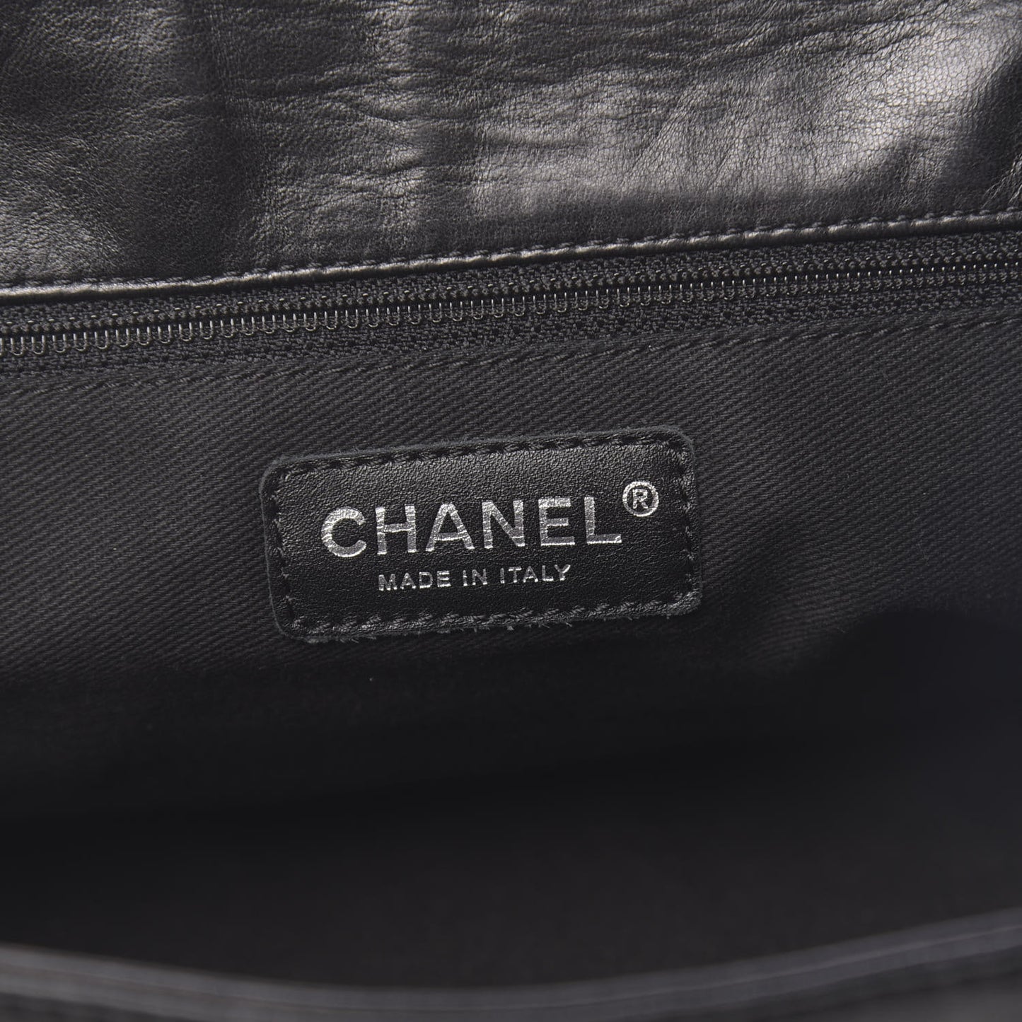 Lambskin Lax Accordion Flap Black