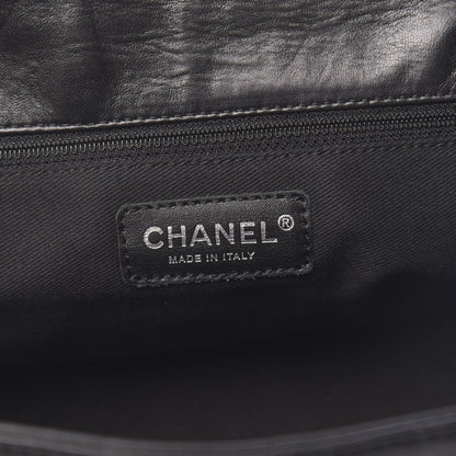 Chanel Lambskin Lax Accordion Flap Black 6 of 14