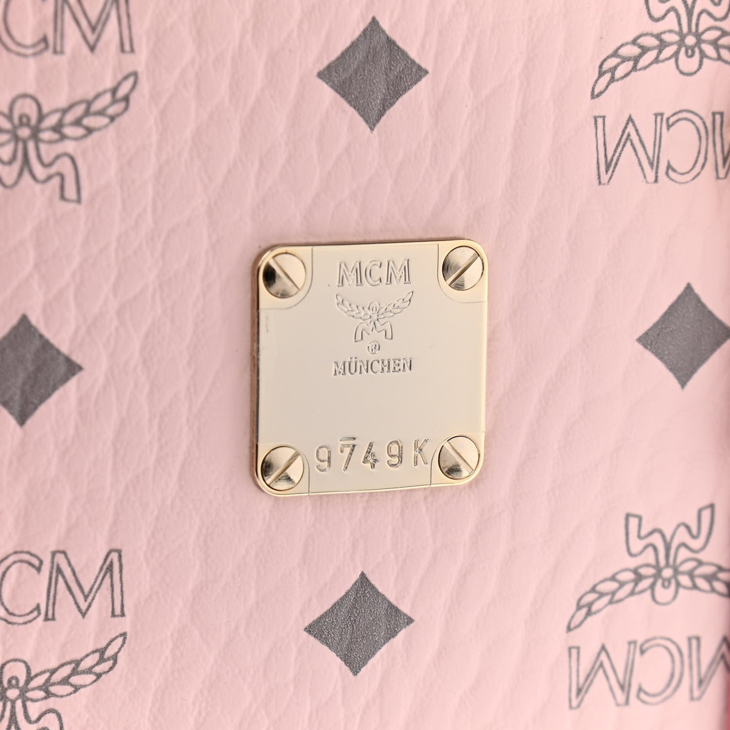 MCM Visetos Mini Toni Shopper Tote Light Pink 8 of 11