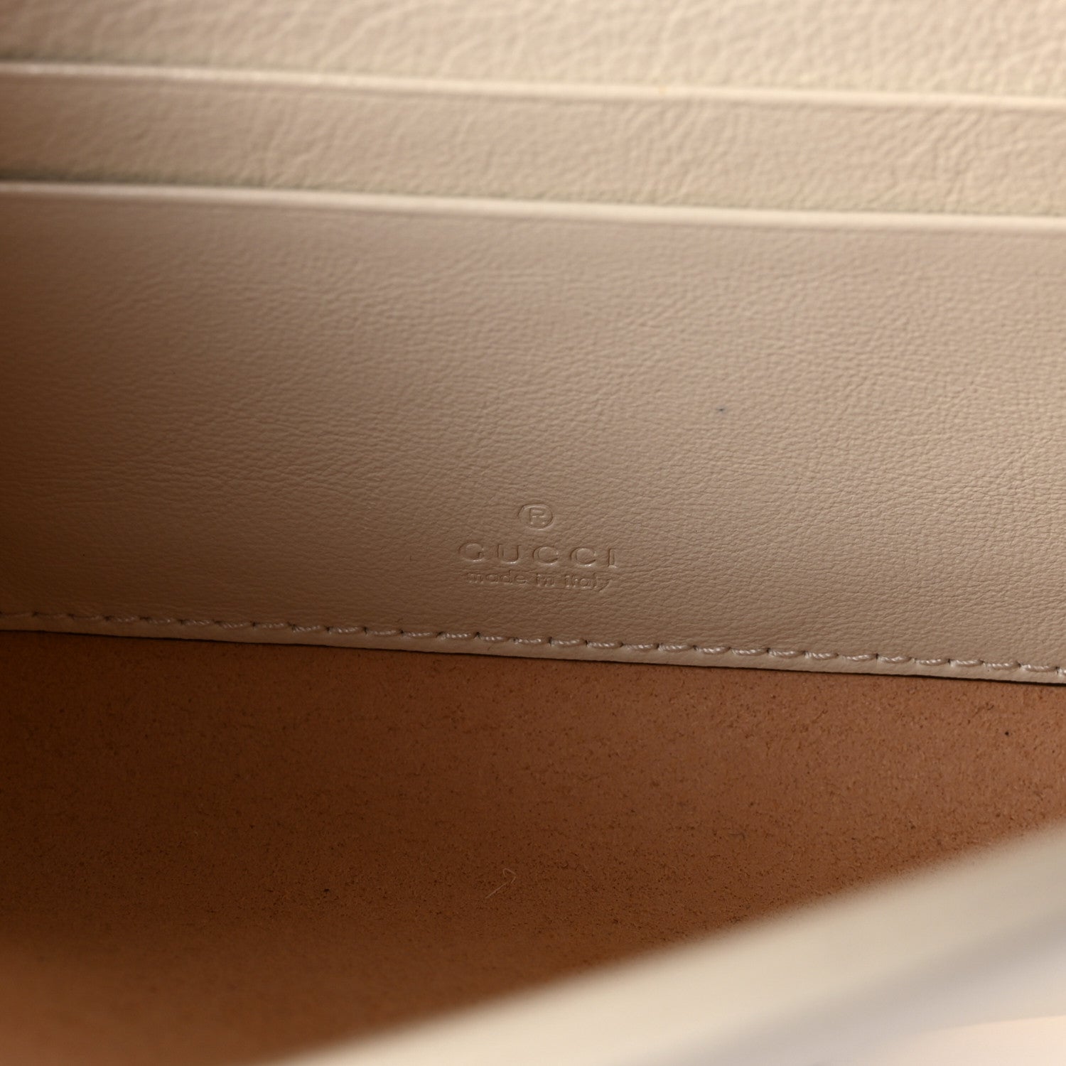 Gucci Textured Calfskin Web Mini Rajah Slim Flap Shoulder Bag Mystic White 6 of 9