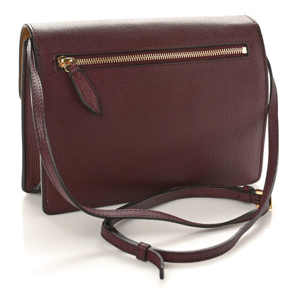 Burberry Derby Calfskin House Check Small Macken Crossbody Bag Mahogany Red 3 of 10