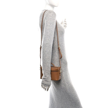 Prada Vitello Daino Mini Vanity Top Handle Bag Caramel 2 of 9