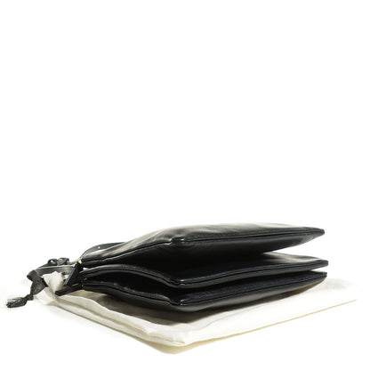 Celine Lambskin Large Trio Crossbody Bag Black 4 of 11