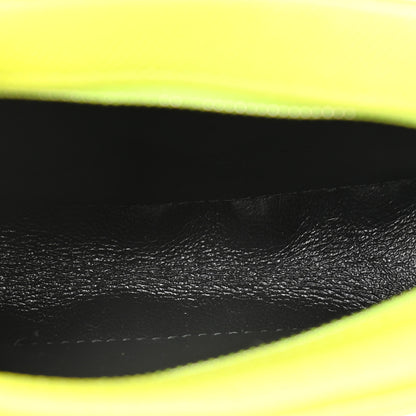 Balenciaga Signature Grained Calfskin Logo XS Ville Camera Bag Acid Green Black 5 of 11