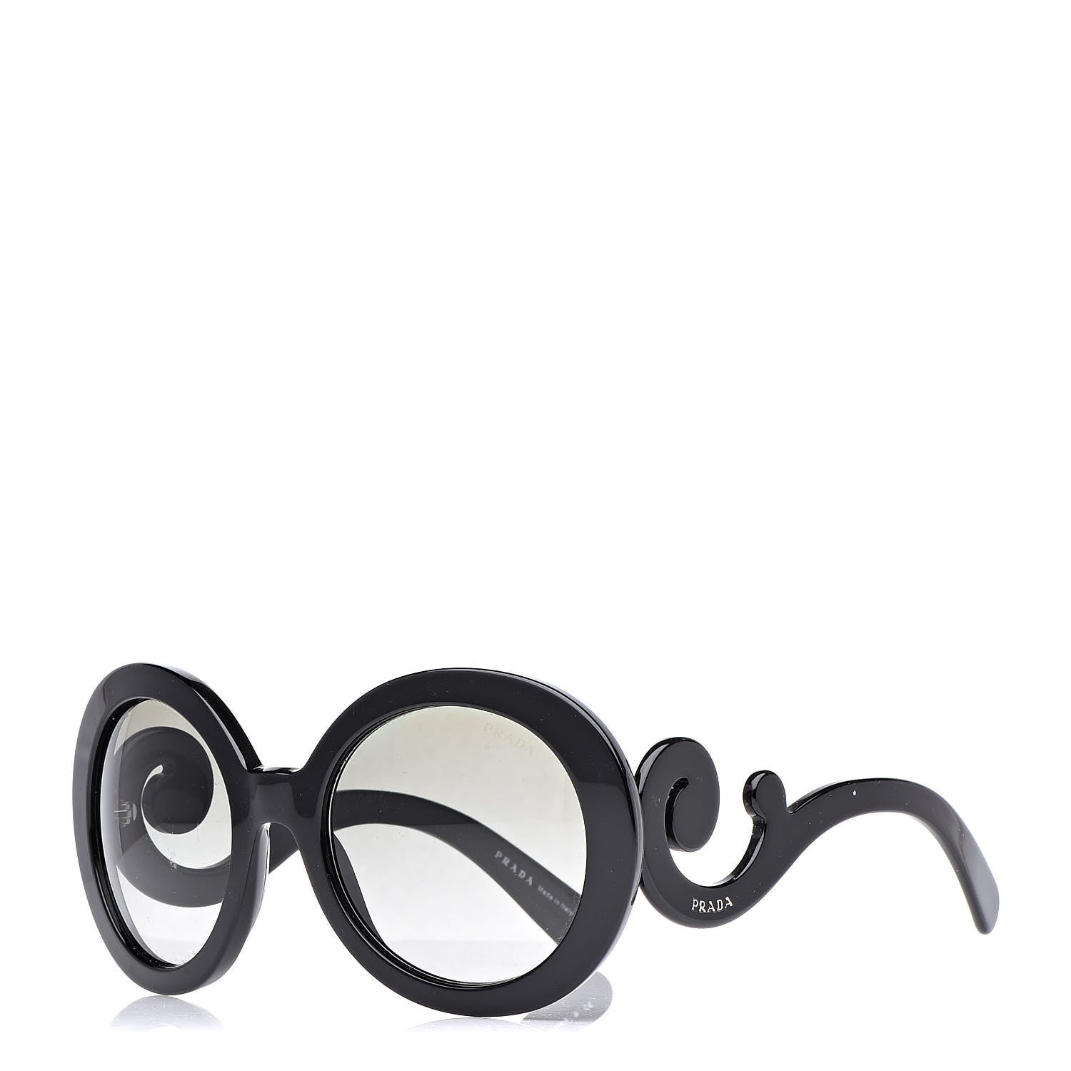 Prada Baroque Sunglasses SPR 27N Black 1 of 6
