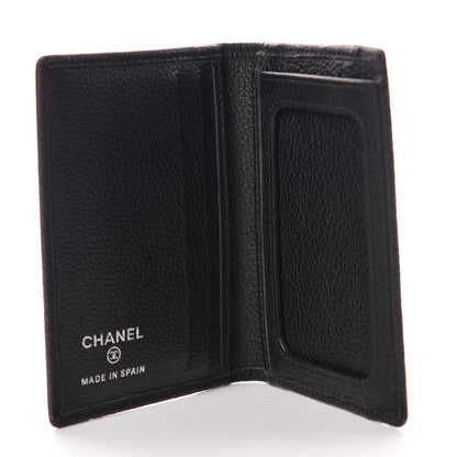 Chanel Grained Calfskin CC Card Holder Wallet Black 5 of 8