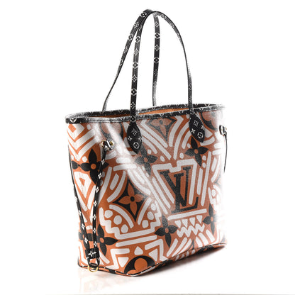 Louis Vuitton Monogram Giant Crafty Neverfull MM Creme Caramel 2 of 11