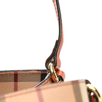 Burberry Haymarket Check Small Canterbury Tote Burnt Amber 11 of 11