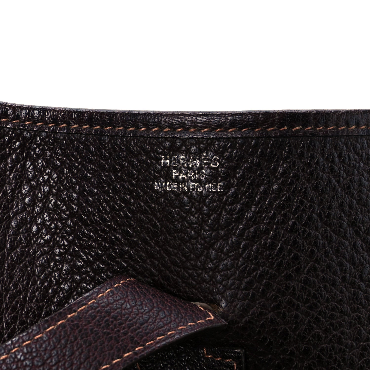 Hermes Fjord Evelyne GM Chocolate 6 of 10