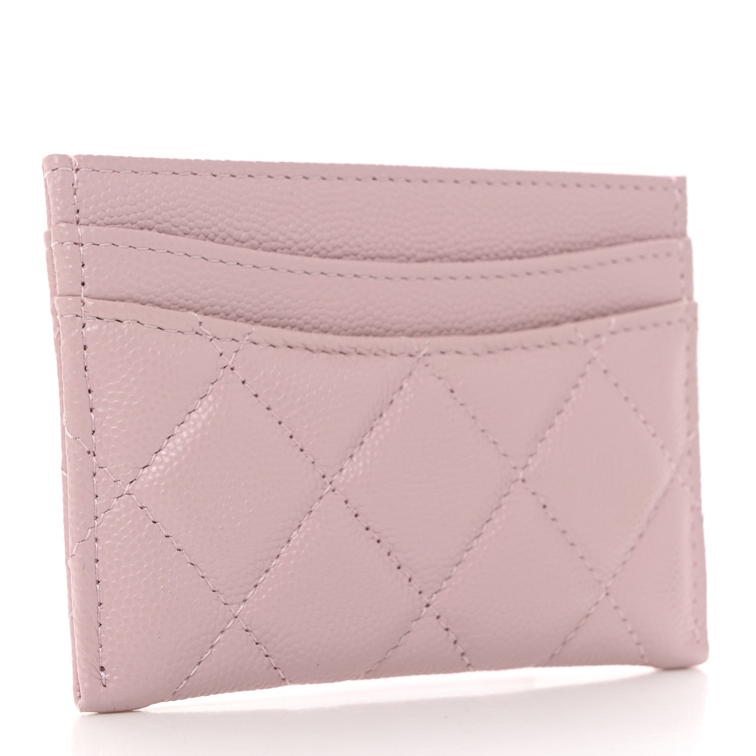 Chanel Caviar Quilted Card Holder Light Pink 3 of 9