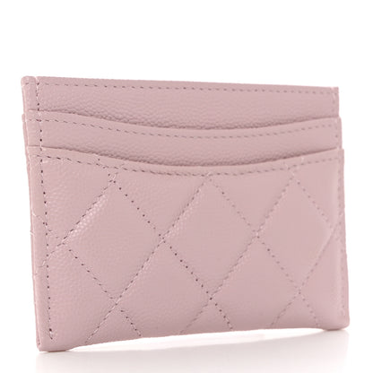 Chanel Caviar Quilted Card Holder Light Pink 3 of 9