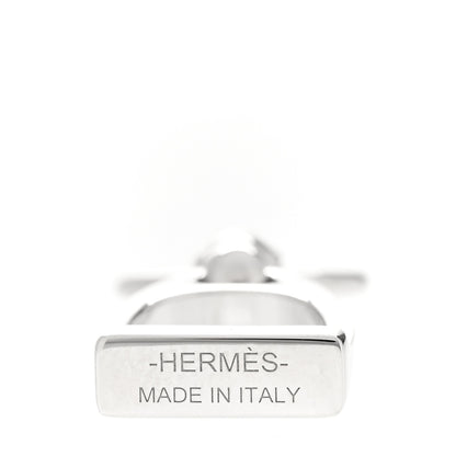 Hermes Palladium Etrier Charm Scarf Ring 3 of 3