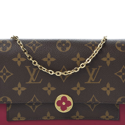 Louis Vuitton Monogram Flore Chain Wallet Fuchsia 8 of 8