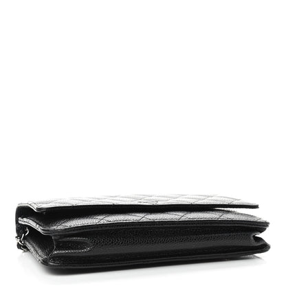Chanel Caviar Quilted Wallet On Chain WOC Black 4 of 10
