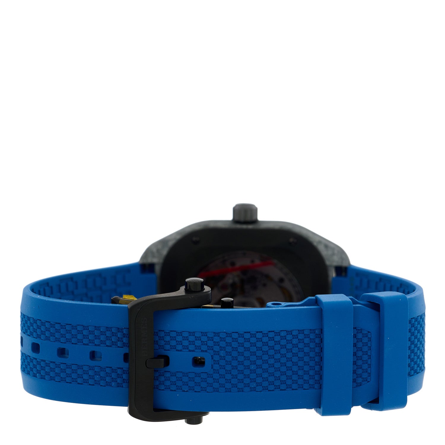 Hermes Glass Fiber Ceramic Rubber 39mm H08 Automatic Watch Bleu Abysse 3 of 5