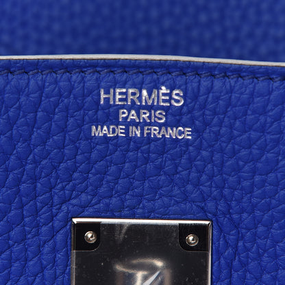 Hermes Togo Birkin 35 Bleu Electrique 5 of 8