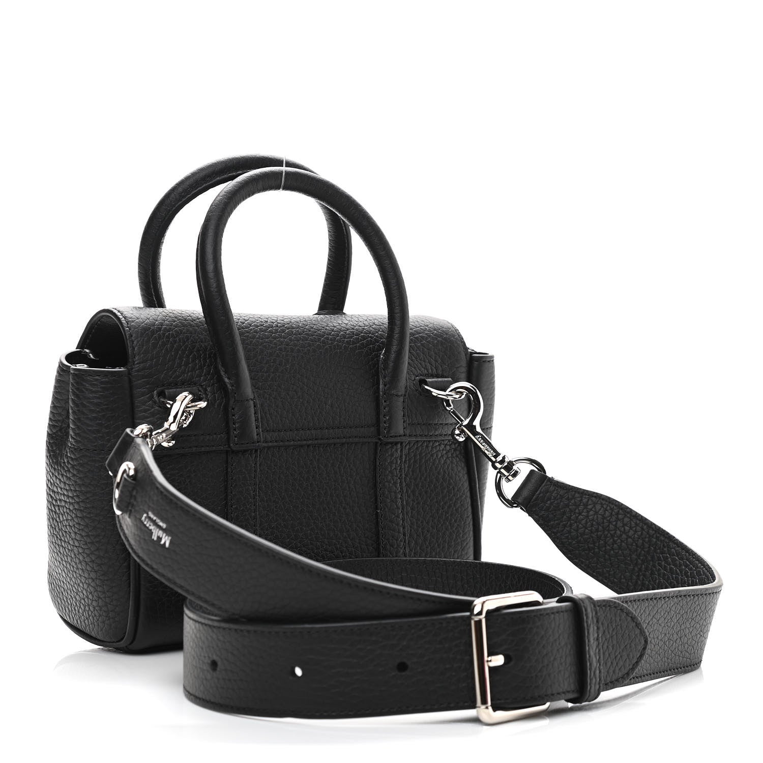 Mulberry Small Classic Grain Mini Bayswater Black 2 of 9